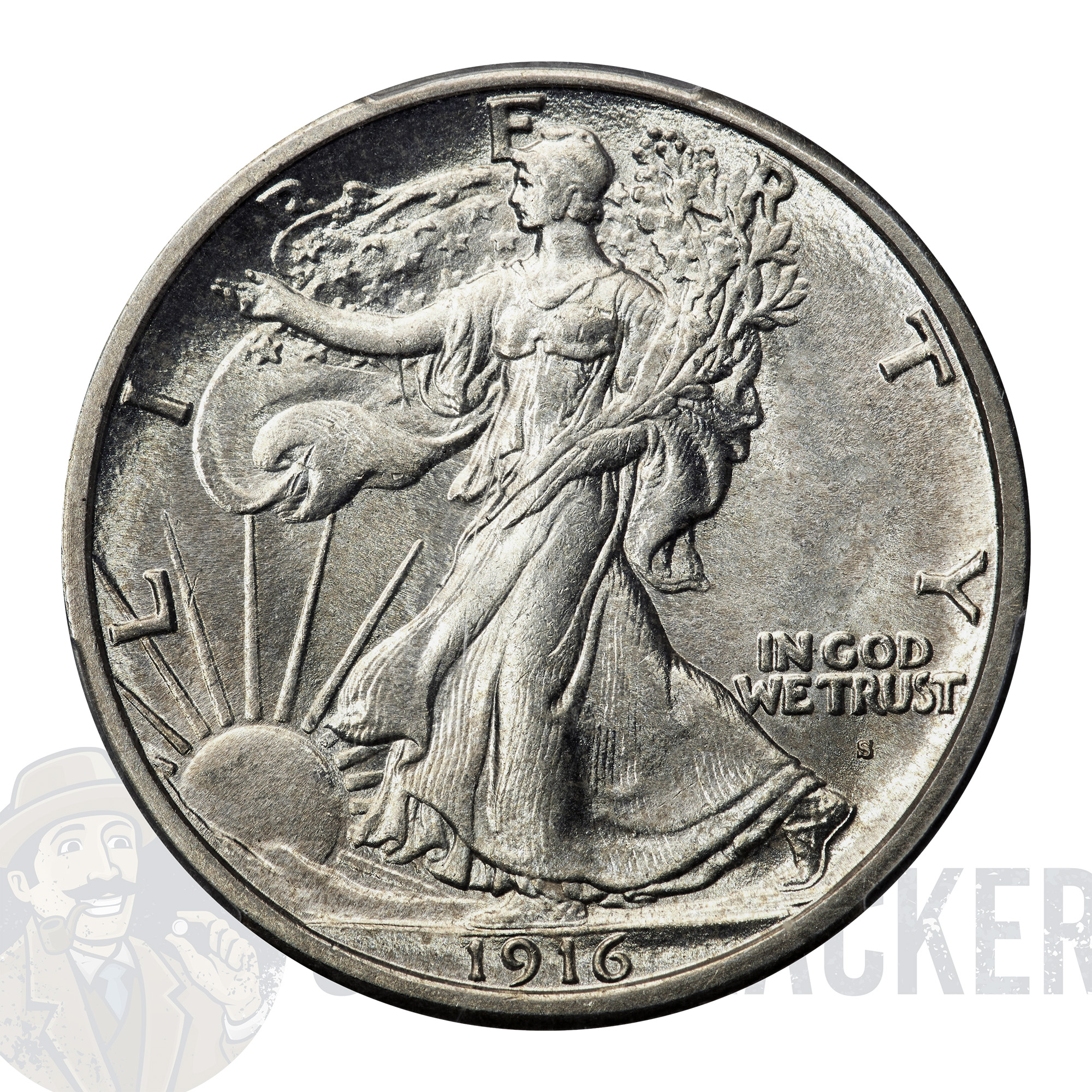 1916 Walking Liberty Half Dollar