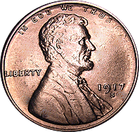 FREE SHIPPING! 1917-S Lincoln Wheat Cent Penny LOWEST PRICES ON THE BAY 