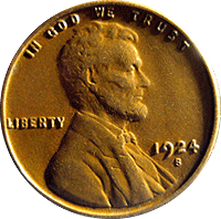 1924 S Wheat Penny