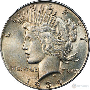 1934 Peace Dollar