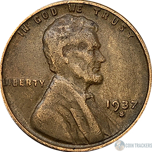 1937 S Wheat Penny