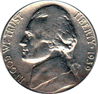 1939 D Nickel