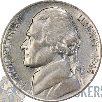 1942 P Jefferson Nickel