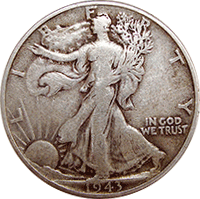 1943 S Half Dollar
