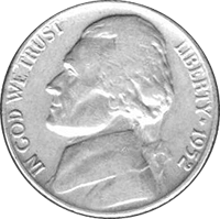 1952 D Jefferson Nickel