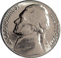 1955 D Jefferson Nickel