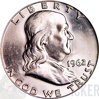 1962 D Ben Franklin Half Dollar