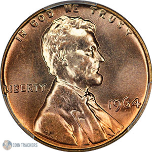 Details about   1964  ONE LINCOLN MEMORIAL CENT #7 
