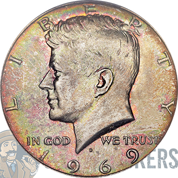 1971 P D Kennedy Half Dollar 2 Coin Set Uncirculated 