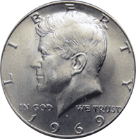 1969 D Kennedy Half Dollar Value Cointrackers