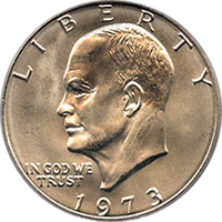 1973 Eisenhower Dollar