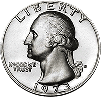 1973 S Washington Quarter Proof