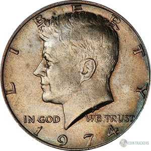 1974 50C Kennedy Half Dollar Ch BU 