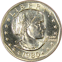 1980 D Susan B Anthony Dollar