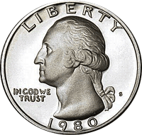1980 S Washington Quarter Proof
