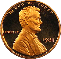 1981 Lincoln Penny