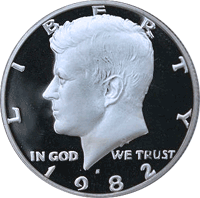 1982 S Kennedy Half Dollar Proof