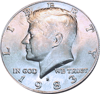 1983 D Kennedy Half Dollar