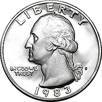 1983 S Washington Quarter Proof