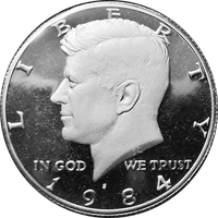 1984 S Kennedy Half Dollar Proof
