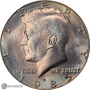 1985 D Kennedy Half Dollar