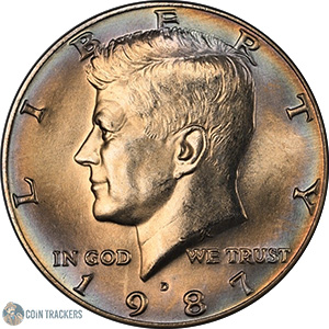 1987 D Kennedy Half Dollar