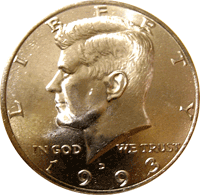 1993 D Kennedy Half Dollar