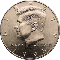 1990-P Kennedy Half Dollar Choice BU