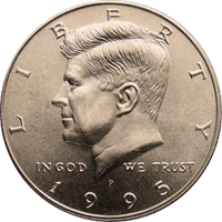 1995 S Proof Kennedy Half Dollar Value | CoinTrackers