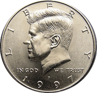 1997 P Kennedy Half Dollar