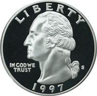 1997 S Washington Quarter Proof