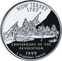 1999 D New Jersey State Quarter