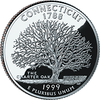 1999 P Connecticut State Quarter