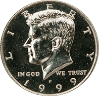 1999 P Kennedy Half Dollar