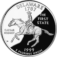 1999 S Delaware State Quarter Proof