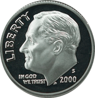 2000 P Roosevelt Dime