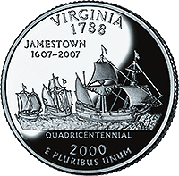 2000 P Virginia State Quarter