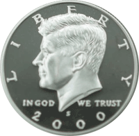 2000 S Kennedy Half Dollar Proof