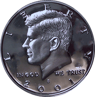 2001 P Kennedy Half Dollar