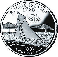 2001 P Rhode Island State Quarter