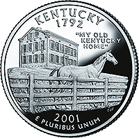 2001 S Kentucky State Quarter Proof
