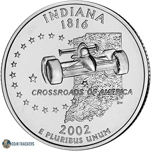 2002 S Indiana State Quarter Proof