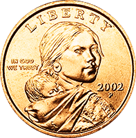 2002 P Sacagawea Dollar