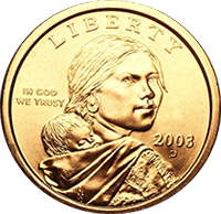 2003 P Sacagawea Dollar