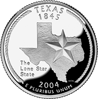2004 D Texas State Quarter