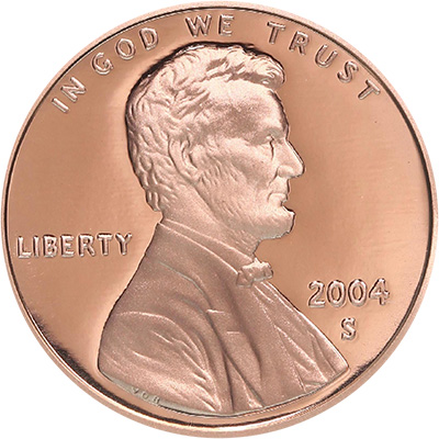 2004 S Lincoln Penny Proof