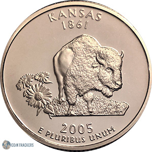 2005 S Kansas Quarter (90% Silver Proof)