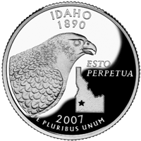 2007 D Idaho State Quarter