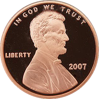 2007 D Lincoln Penny