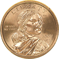 2007 P Sacagawea Dollar